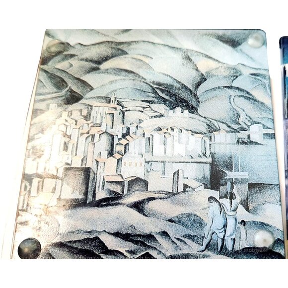 Glass Coasters Salvador Dali's Artwork Graphics  4 " x  4 "  Set of 4  Rubber Fe - Picture 13 of 16
